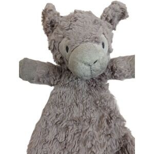 Demdaco Gray Llama Lovey Security Blanket Plush Stuffed Animal‎ 12 Inch